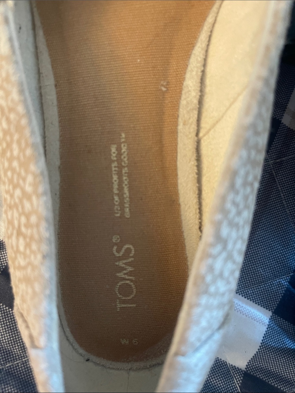 TOMS Beige Leopard-Print Ballet Flats - Picture 2 of 6
